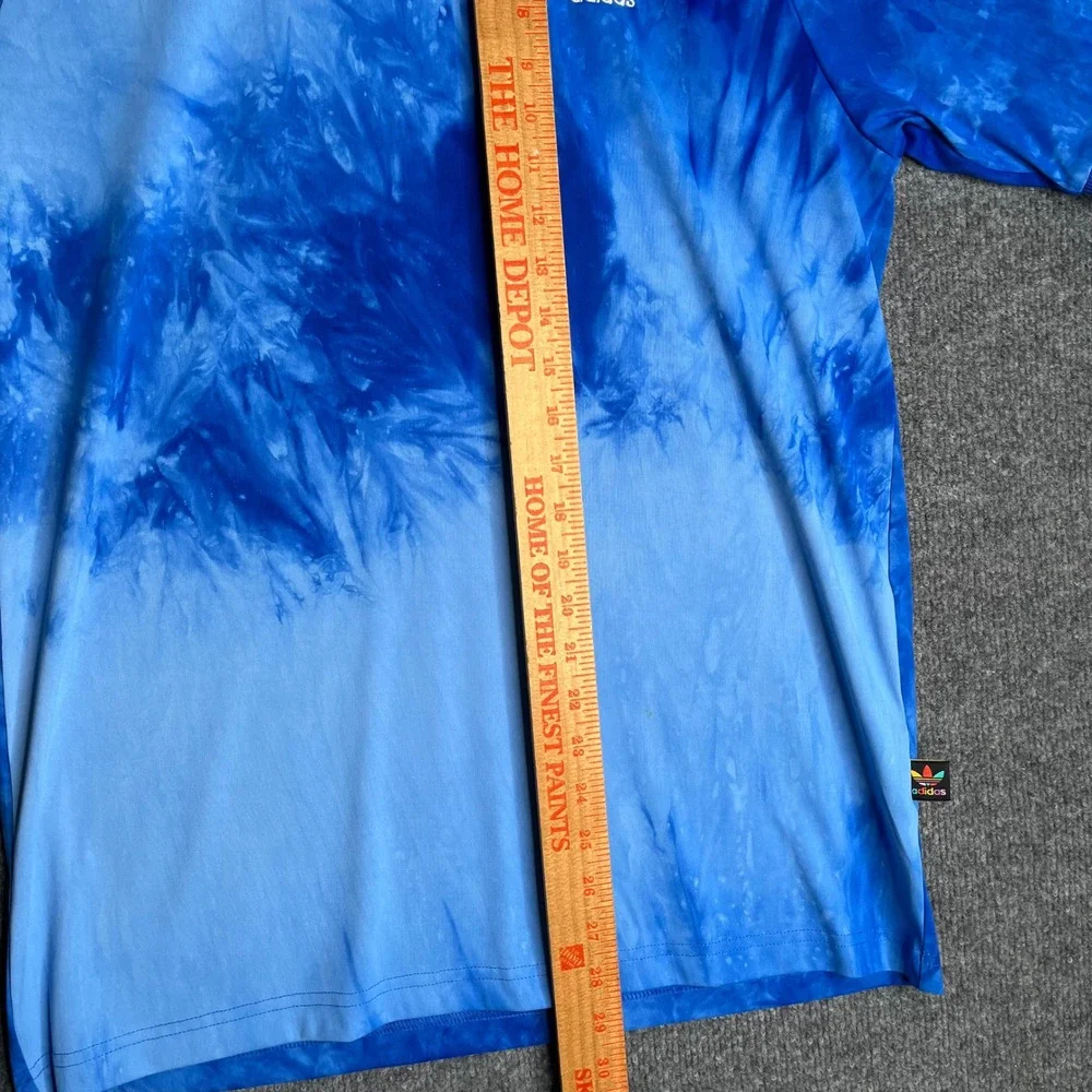 Adidas Pharrell Williams Hu Holi Tie Dye T-Shirt Blue Mens Medium Streetwear